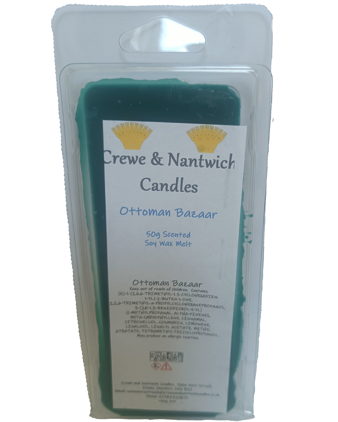 Ottoman Bazaar - 50g soy wax scented snap bar wax melt