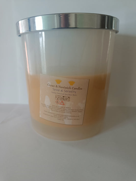 Spice & Serenity - 368g scented soy candle