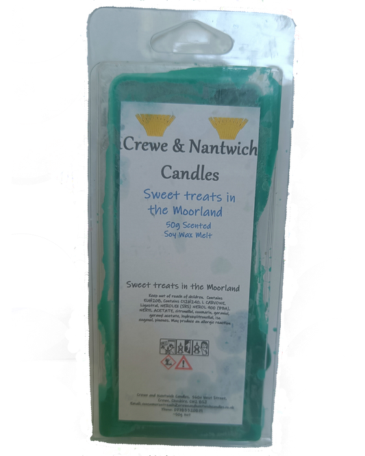 Sweet treats in the Moorland - 50g soy wax scented snap bar wax melt