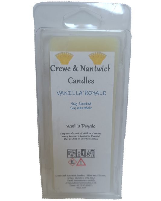 Vanilla Royale - 50g soy wax scented snap bar wax melt